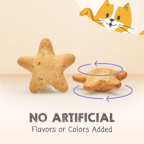 Starry Spinners Cat Treat, 1.25 Ounce Bag, 2-in-1 Treat & Toy Made with Real Chicken, Chicken Liver & Catnip, Encourages Playfulness & Low Calorie - Image 6