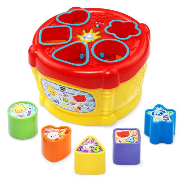 VTech, Sort and Discover Drum, Interactive Learning Toy, Baby Drum
