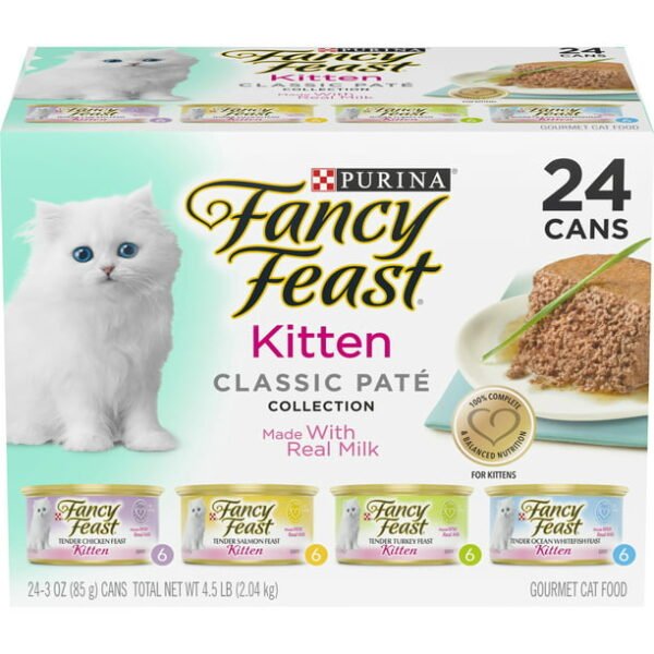 Purina Fancy Feast Classic Pate Wet Cat Food for Kittens, 3 oz Boxes (24 Pack) - Image 3