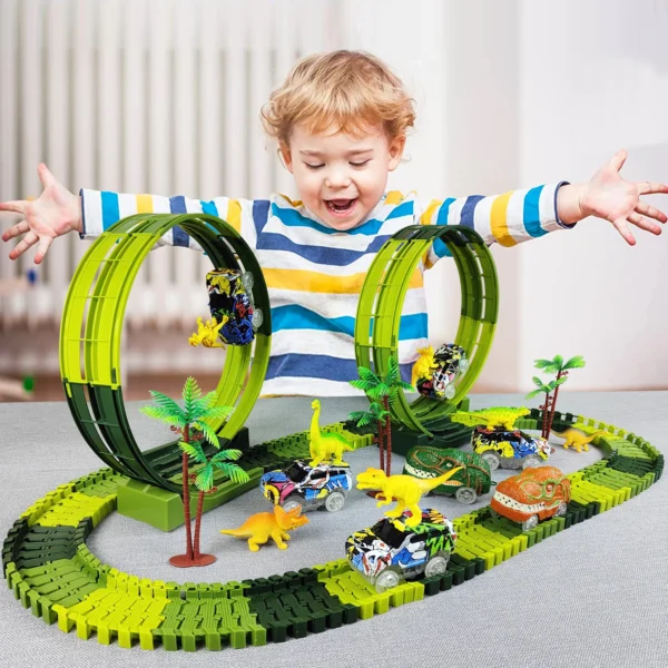 Magic Climbing electric dinosaur car Track Railway Toy - Image 6