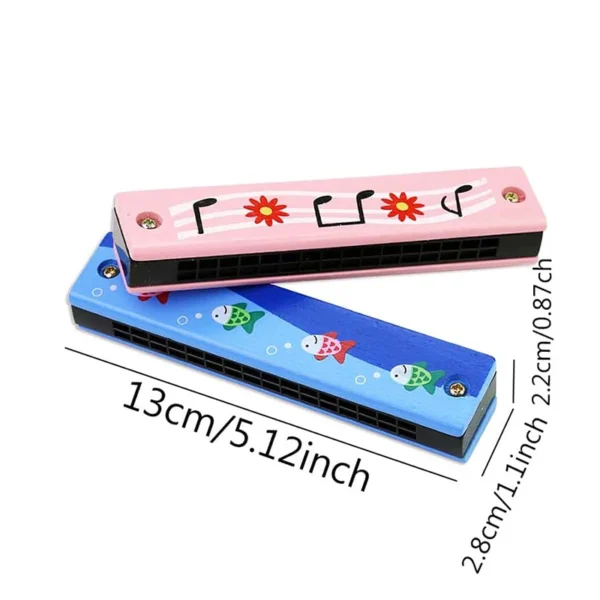 Children Wooden Harmonica Musical Instrument Toys - Image 5