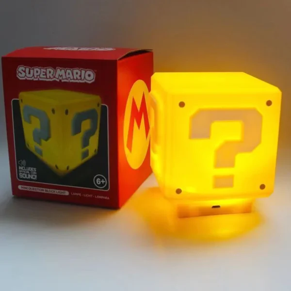 LED Question Mark Night Light Super Mario Bros Games Toy - Image 2