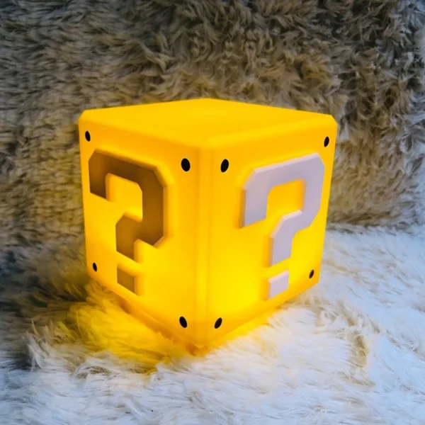 LED Question Mark Night Light Super Mario Bros Games Toy - Image 6