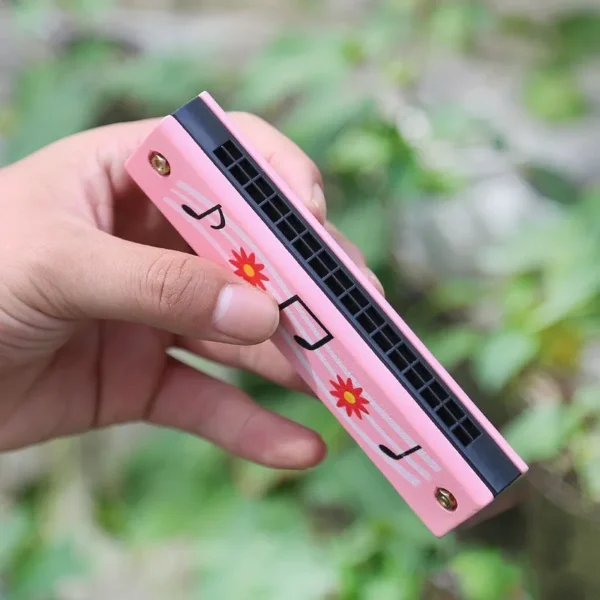 Children Wooden Harmonica Musical Instrument Toys - Image 4