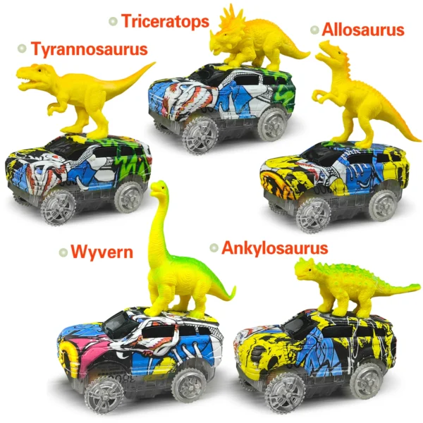 Magic Climbing electric dinosaur car Track Railway Toy - Image 3