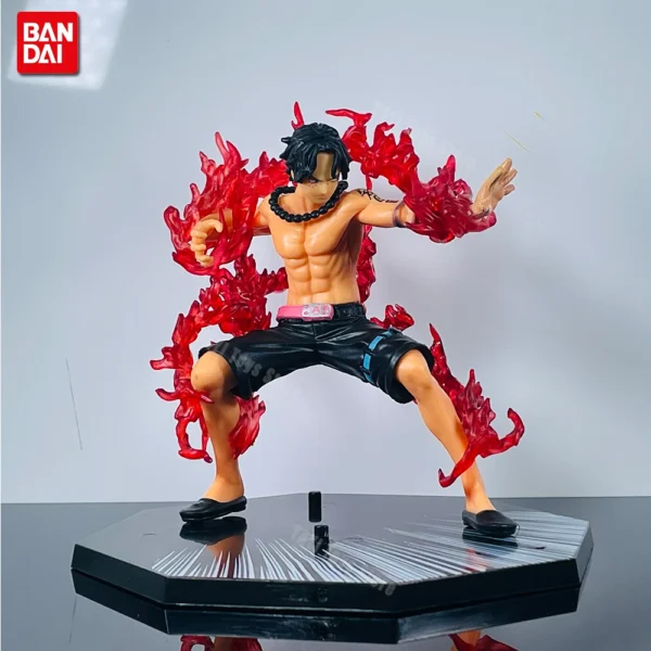New One Piece Anime Figure Fire Fist Luffy Ace Sanji Battle - Image 2