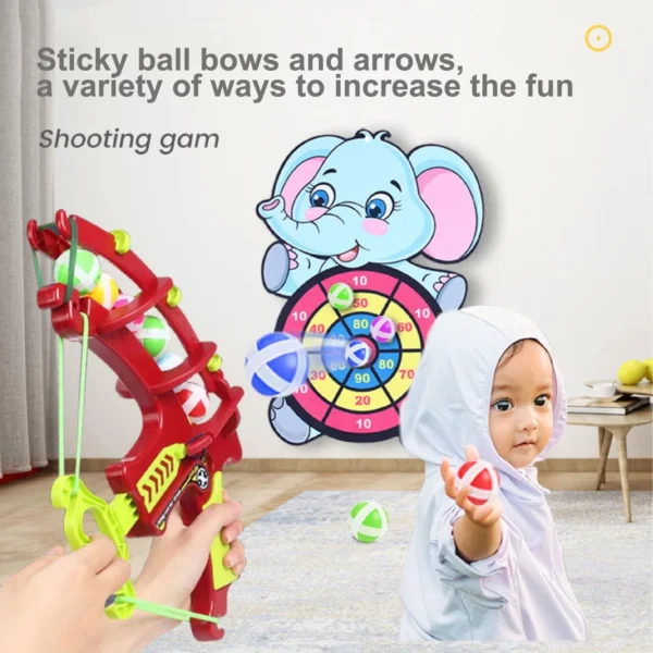 Montessori Throw Sport Slingshot Target Sticky Ball Dartboard - Image 2